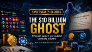 The $10 Billion Ghost: How Sweepstakes Casinos Built America’s Largest Unregulated Gambling Industry Using a 1950s Promotional Law